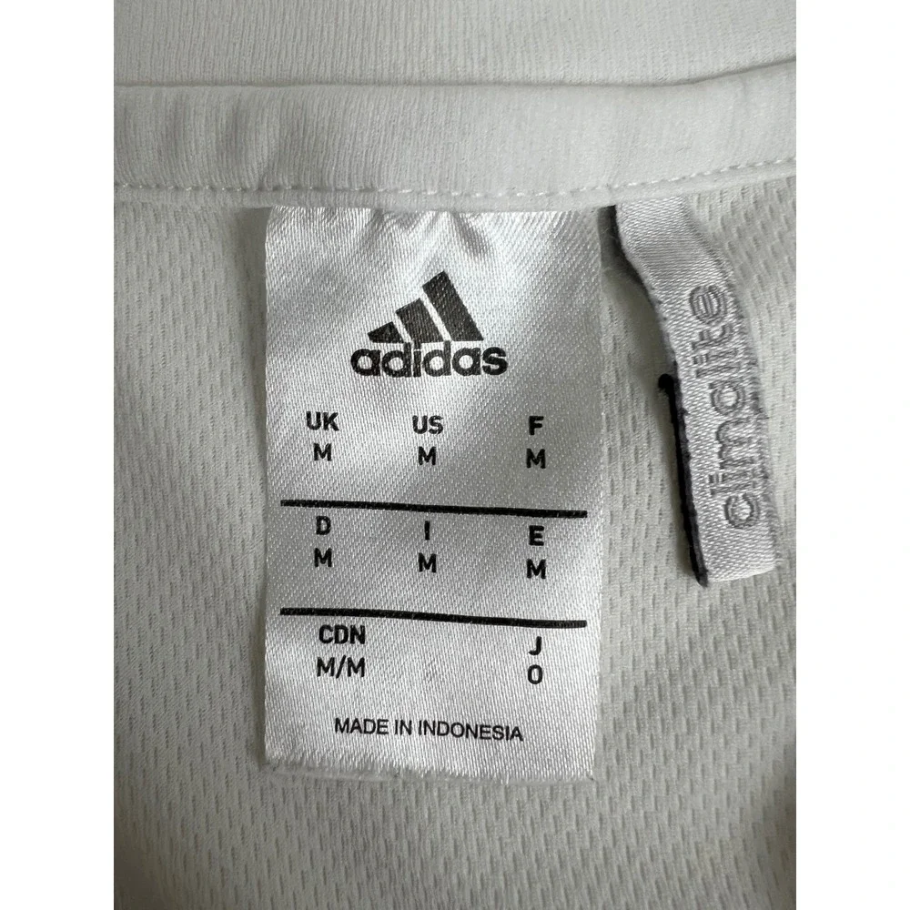 Adidas ClimaLite Westside Timbers Soccer Jersey 99 White Black US M Athletic Y2K